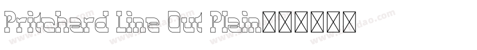 Pritchard Line Out Plain字体转换